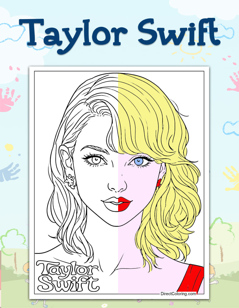 Taylor Swift Coloring Pages